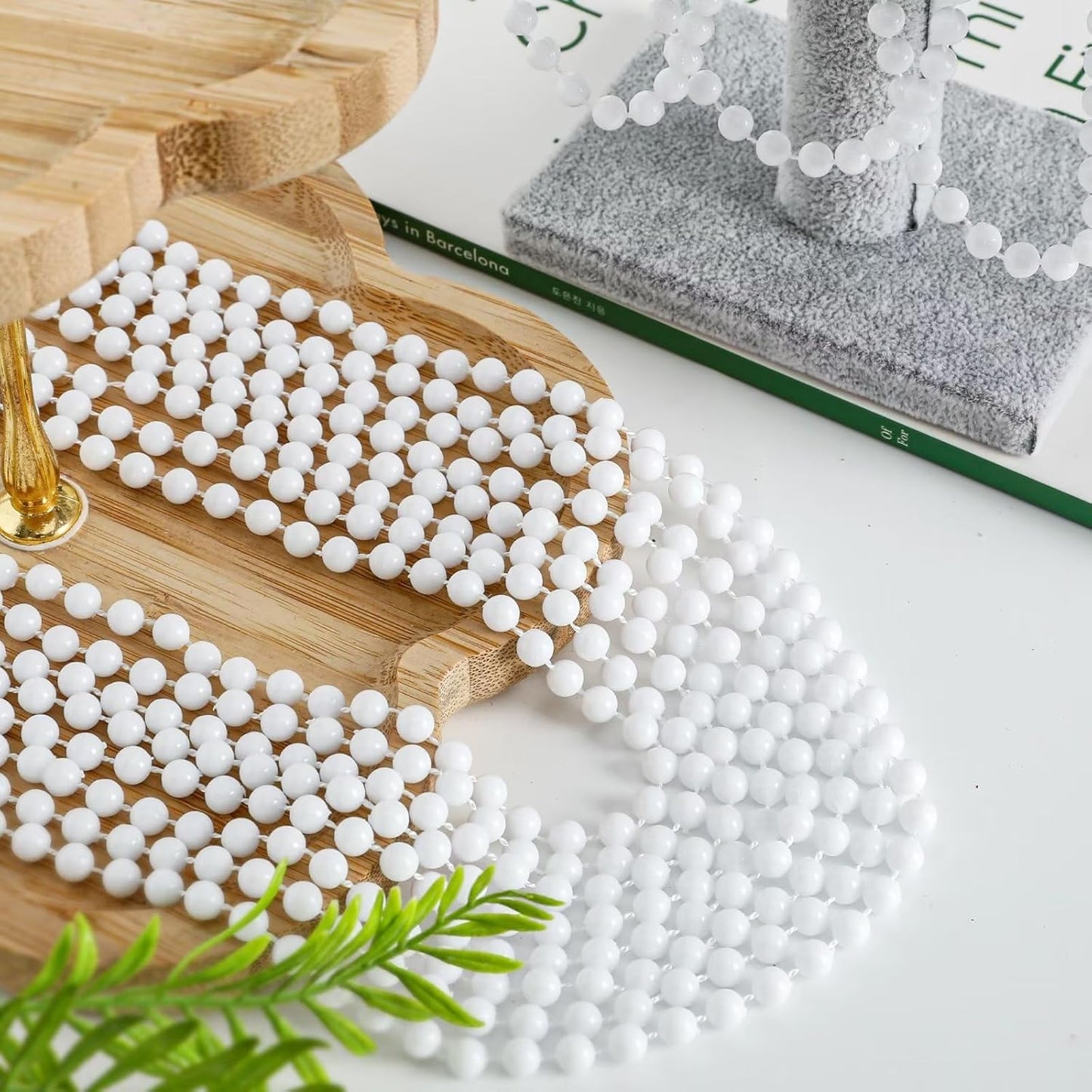 EOBOH 144PCS Mardi Gras Beads, Metallic 12 Kinds Bead Necklace Party Supplies, 33" Mardi Gras Necklace Costume Stuff, Festival Parade Throw Accessories for Wedding Birthday Celebrations Decorations