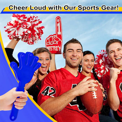 8PCS Hand Clappers 7.5 Inch Clapping Noisemakers Plastic Noise Makers Mini Hand Soundboard Party Favors Noise Maker Clacker for Birthdays Games Ball Dance Football Sporting Events Cheers Supplies
