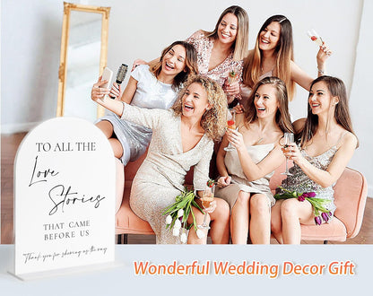 Audio Guest Book Sign, White Arch Acrylic Wedding Sign, Audio Guest Book Wedding Phone, Bridal Shower Decor, Engagement Party Decor, Centerpiece Table Decorations Party for Bride and Groom-14