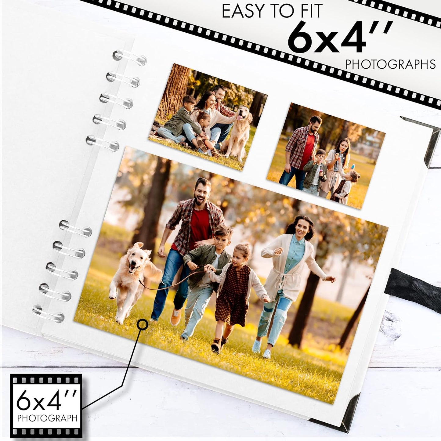 Bstorify Scrapbook Album 60 Pages (8 x 8 Inch) Brown Thick 200gsm Kraft Paper, Photo Album Scrapbook, Memory Book - Ideal for Your Scrapbooking Albums Art & Craft Projects