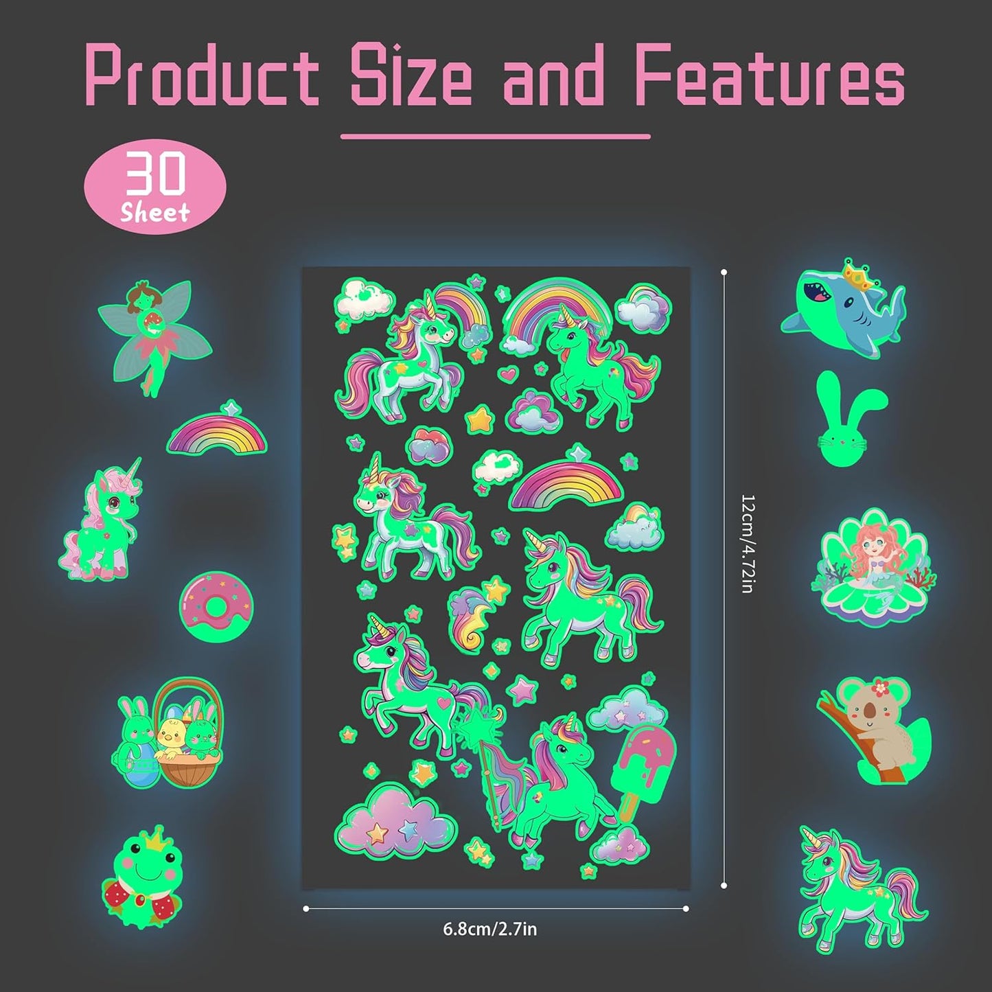 Tattoos for Kids, 350+ Mixed Styles (37 Sheets) Temporary Tattoos Stickers Set Gift for Girls and Boys, Space Dinosaur Animals Butterfly Tattoos for Kids Birthday Party Supplies