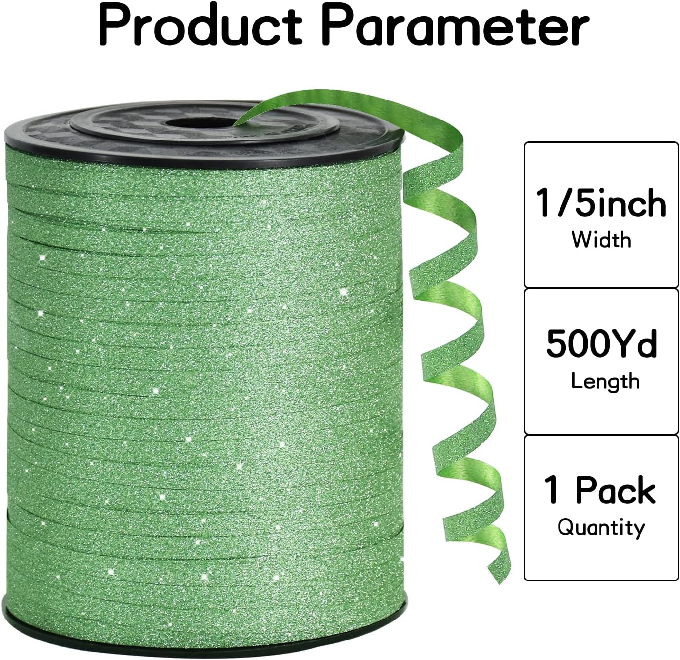 BEISHIDA 500 Yards Red Ribbon Crimped Curling, Balloon String Shiny Metallic Roll for Gift Wrapping Ribbon for Birthday Valentines Day Wedding Mother's Day Party Decorations