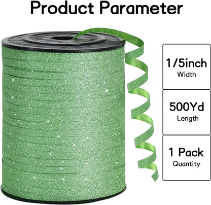 BEISHIDA 500 Yards Red Ribbon Crimped Curling, Balloon String Shiny Metallic Roll for Gift Wrapping Ribbon for Birthday Valentines Day Wedding Mother's Day Party Decorations