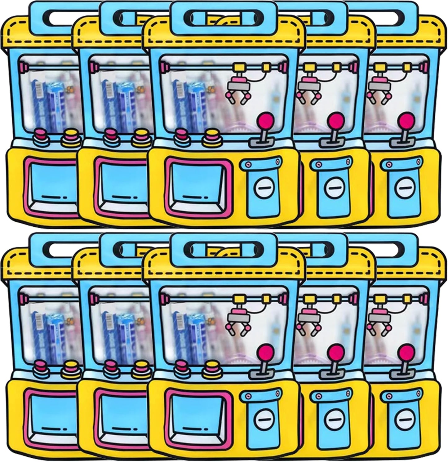 30 PCS Bulk Gift Bags for Kids with Handle,Children Large Goodie Bags with Stand-up Bottom, Grip Seal Party Favor Bag, Students Back to School Treat Bag, Cute Snack Candy Bags for Birthday, Classroom