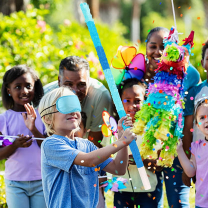 Dinosaur Pinata - Dinosaur Decorations with a Blindfold and Bat for Boys Girls Animal Themed Birthday Party Kids Classroom Game Decorations Supplies (15.7 x 11.4 x 3.1 Inches)