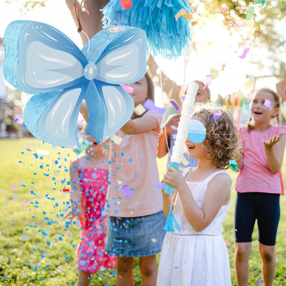 Hooqict Mexican Pinata with Blindfold and Bat Stick Party Pinata for Fiesta Carnival Cinco de Mayo Decorations Kids Adults Mexican Party Games Birthday Party Supplies