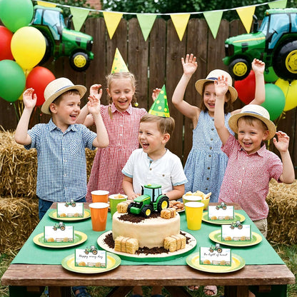 Construction Table Place Cards 50pcs Dump Truck Tent Cards Digger Excavator Food Labels Car Blank Name Card for Birthday Baby Shower Construct Theme Party Table Setting Supplies