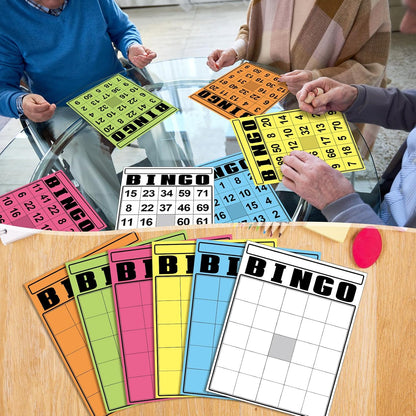 WinnerWhy 36 Pcs Blank Bingo Cards White Jumbo Bingo Game Board Make Your Own Cards Bulk Blank Large Sheet Squares Funny Game Board for Adult Party Square Fill in Gift