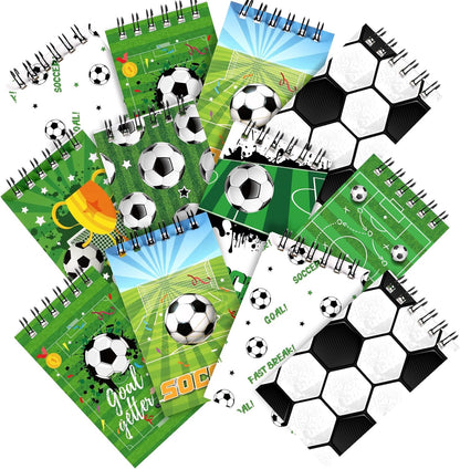 Maxdot 24 Pcs Football Mini Notepads Sports Party Favors for Gifts Spiral Mini Journal Notebooks Goodie Bag Stuffers for Teacher Reward Birthday Party Supplies