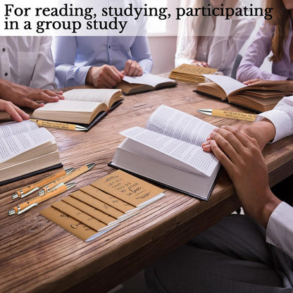 Fuutreo 40 Pcs Father's Day Christian Gift Bible Verse Prayer Journals Bible Pens Inspirational Religious Notebook Mini Scripture Pocket Notepad for Church Pastor Men Women Sunday School Graduation