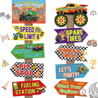 20 Pcs Luau Party Decorations Welcome Sign Summer Hawaiian Directional Signs Tropical Hawaiian Themed Birthday Decorations Luau Tiki Party Supplies with 2 Sheet Letter Stickers