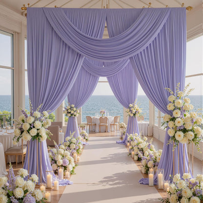 10ftx10ft Black Backdrop Curtains for Weddings Parties, Wrinkle Free 2 Panels Silky Polyester Photo Backdrop Drapes Back Drop Cloth Drapery for Birthday Mother'sDay Photography Background