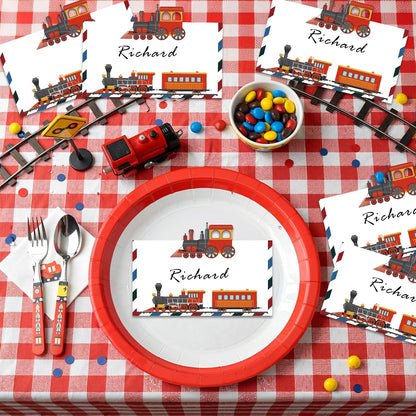 Construction Table Place Cards 50pcs Dump Truck Tent Cards Digger Excavator Food Labels Car Blank Name Card for Birthday Baby Shower Construct Theme Party Table Setting Supplies