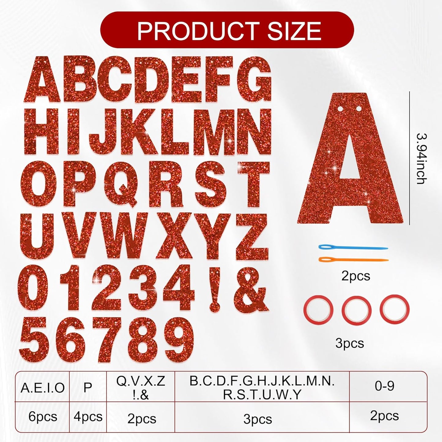 BEISHIDA 116 PCS A-Z DIY Letter Banner Kit Make Your Own Banner Including 111 Letters and Numbers 3 Rope and 2 Threading Device,Customized for Birthday Graduation Wedding Decor Black