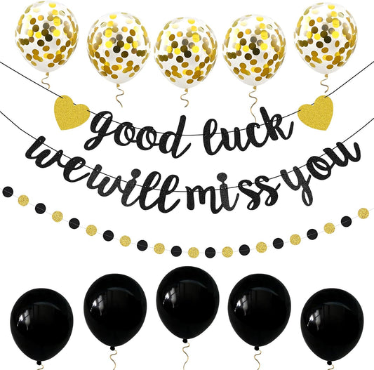 Welcome to The Team Banner Black Gold Glittery Welcome Banner for New Employee Team Member Coworker Staff Colleague New Teacher Welcome Party Banner Balloons Garland Decorations Welcome Banner for Office Party