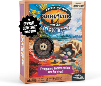 Exploding Kittens Survivor: The Tribe Has Spoken 3-6 Players - Ages 8+ - 30 Minutes to Play - Official Card Game for Survivor Fans - Family Game Night, Card Game