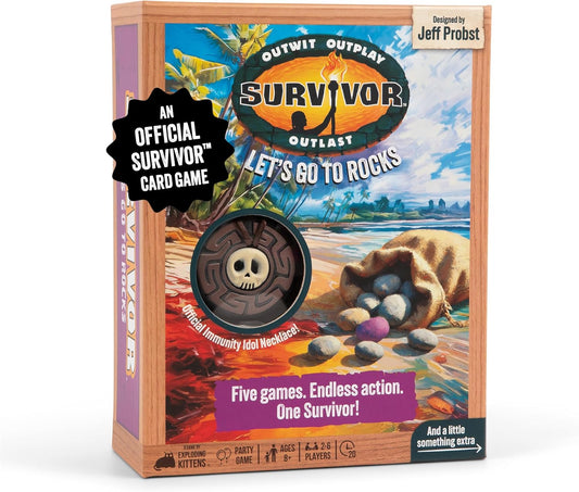 Exploding Kittens Survivor: The Tribe Has Spoken 3-6 Players - Ages 8+ - 30 Minutes to Play - Official Card Game for Survivor Fans - Family Game Night, Card Game