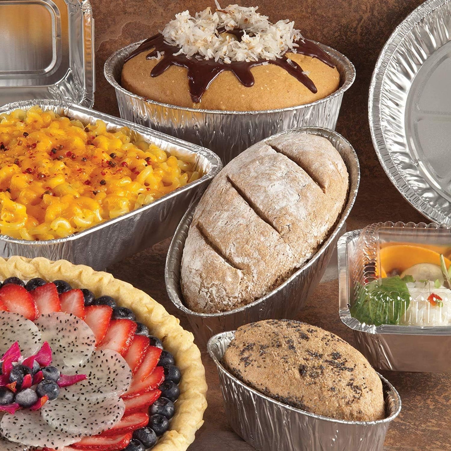 Aluminum Pans Half Size, 9X13, Extra Heavy Duty Disposable Foil Pans For Baking (30 Pack) Roasting & Chafing, Deep Tin Foil Bakeware, Steam Table Tray, Cookware, Food Prepping, Cake & Oven Pan