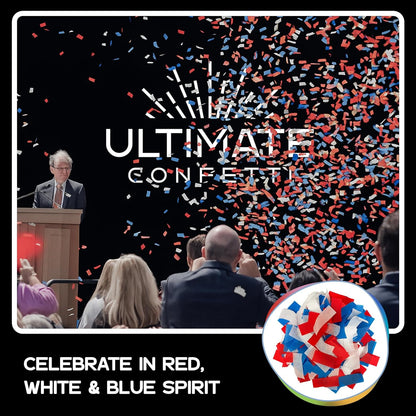 Ultimate Confetti, Multicolor Biodegradable Confetti - Rectangular Fluttering Tissue Paper Confetti for Cannon and Launcher use - Best for Holidays, Birthday, Wedding, and Parties - 1 lb, 16 oz