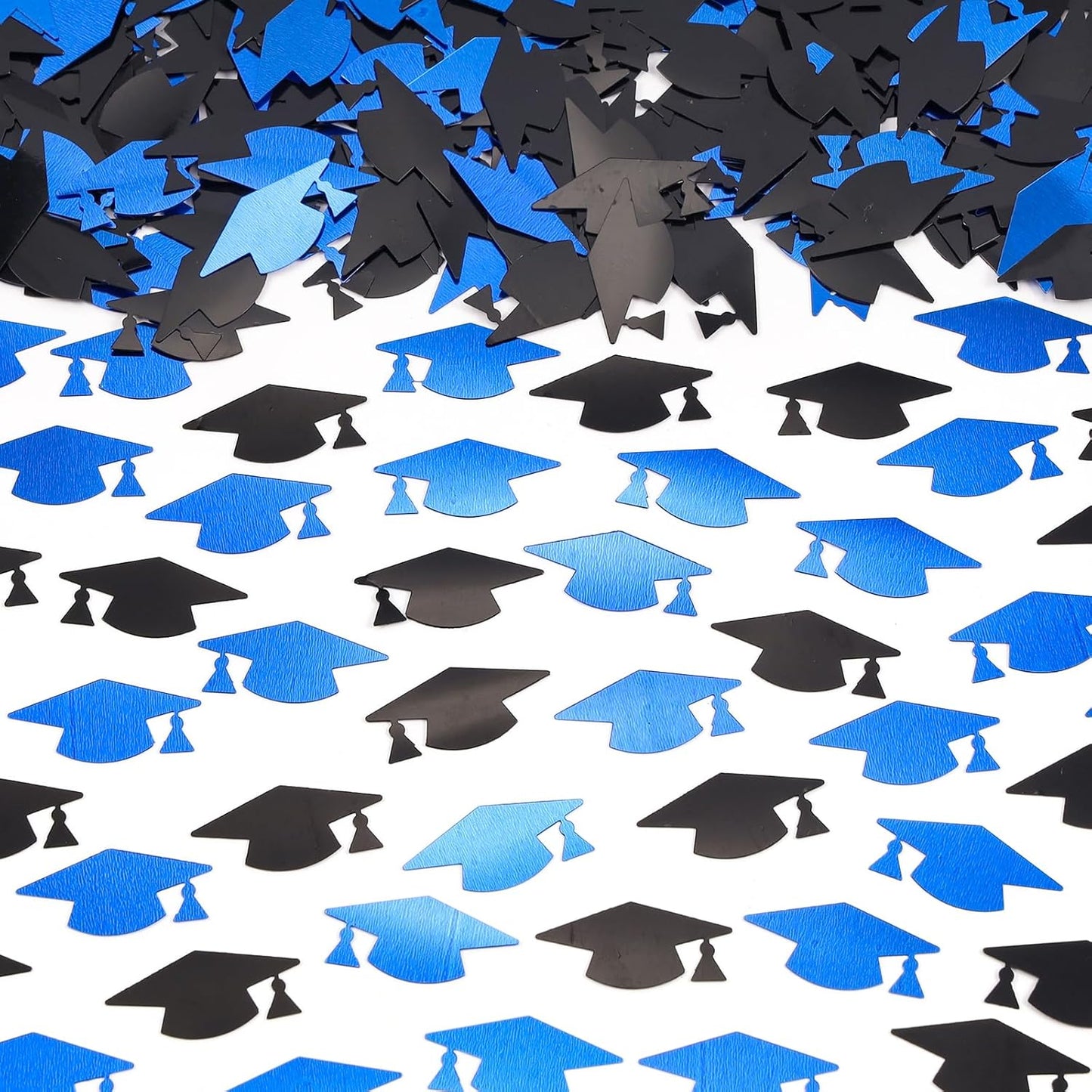 Silver and Blue Graduation Confetti 2026, 1000 Pcs Class of 2026 Table Centerpiece Grad Confetti for 2026 Graduation Party Decorations Supplies