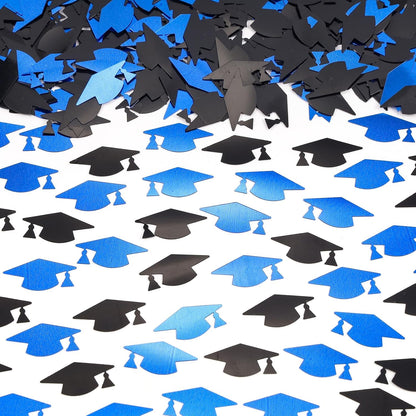 Silver and Blue Graduation Confetti 2026, 1000 Pcs Class of 2026 Table Centerpiece Grad Confetti for 2026 Graduation Party Decorations Supplies