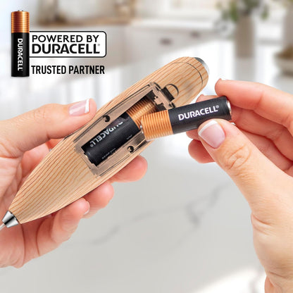 Zulay Kitchen Powerful Milk Frother Wand With Duracell Batteries - Ultra Fast Handheld Drink Mixer - Electric Whisk Foam Maker for Coffee, Lattes, Cappuccino & Matcha - Z1 Motor - Black - Colors A