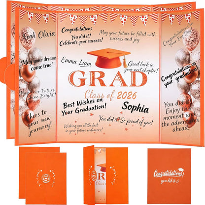 Green Graduation Party Decorations Class of 2026 - Extra Large 22" x 14" Graduation Guest Book to Sign Signature Board for Graduation Gifts Congrats Grad Party Favors Supplies Decor Keepsake