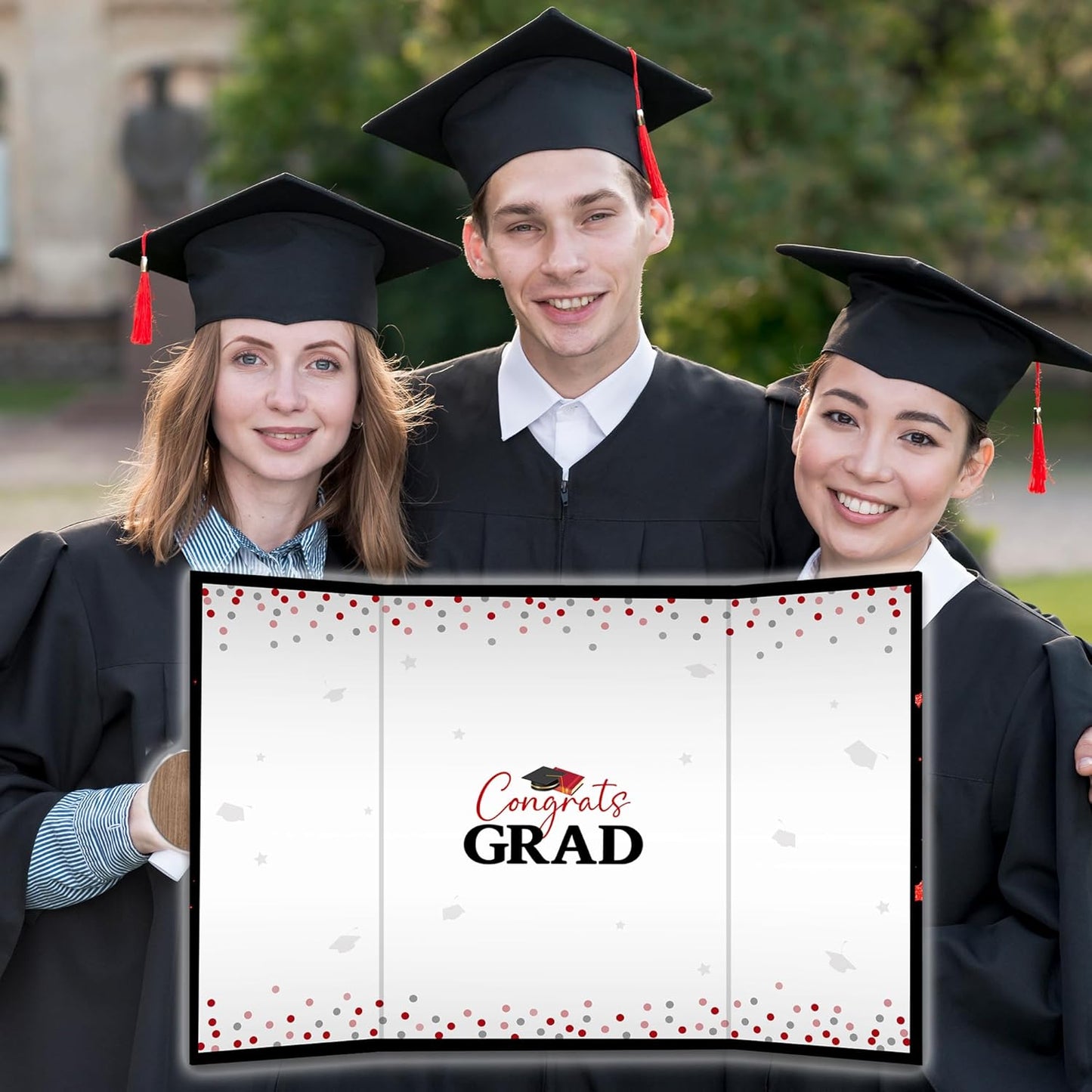Class of 2026 Graduation Guest Book - 18''x 12'' Minimalist Graduation Signature Book - High School College Guest Book Alternative Signature Board Card - Grad Party Decor & Supplies-A05