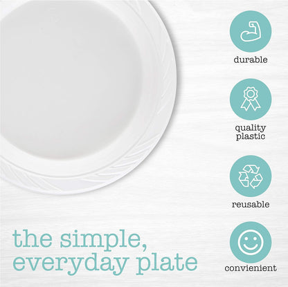 100 Count Disposable 12 ounce White Plastic Soup Bowls