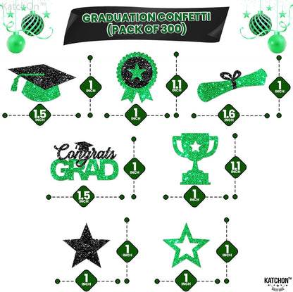 Black and Gold Grad Graduation Decorations 2026 - Pack of 1000, Congrats Grad Graduation Confetti 2026 | Grad Confetti Class of 2026 for Black and Gold 2026 Graduation Decorations, KatchOn
