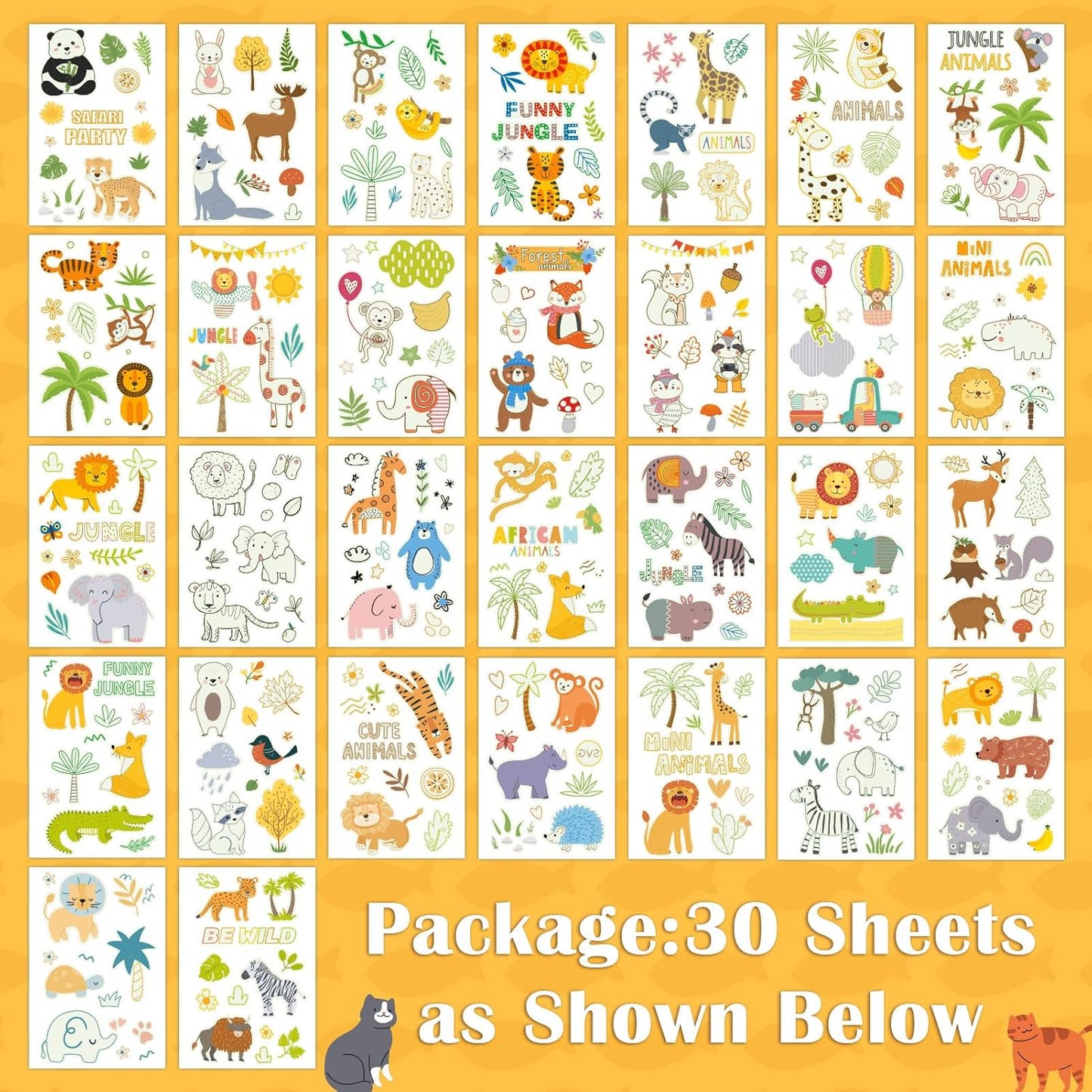 Partywind 380 Styles (30 Sheets) Luminous Tattoos for Kids, Mixed Styles Temporary Tattoos Stickers with Mermaid/Dinosaur/Space/Pirate for Boys and Girls, Glow Party Supplies
