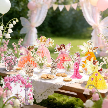 SUNBEAUTY 4PCS Honey Bee Honeycomb Centerpieces Decorations Yellow Bee Honeycomb Table Centerpieces with Sunflower Stickers for Baby Shower Birthday Gender Reveal Birthday Decoration