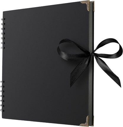 Bstorify Scrapbook Album 60 Pages (8 x 8 Inch) Brown Thick 200gsm Kraft Paper, Photo Album Scrapbook, Memory Book - Ideal for Your Scrapbooking Albums Art & Craft Projects