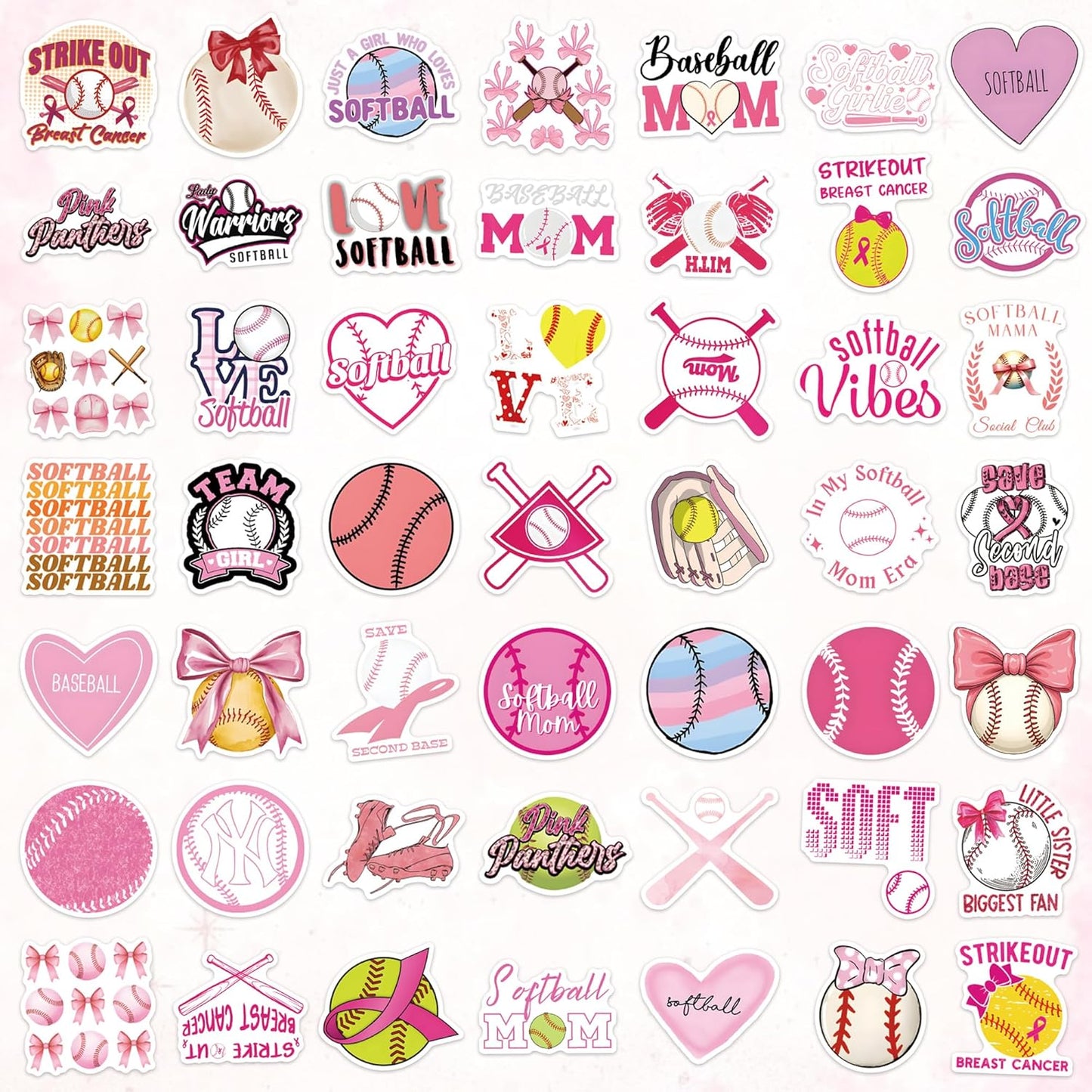 QTL Neon Stickers for Teens & Students Prizes, Waterproof Vinyl Party Favor Stickers, School Rewards, Water Bottle and Laptop, 50PCS - Colors A