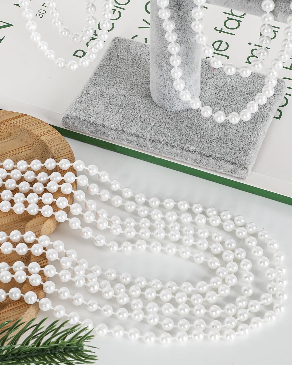 EOBOH 144PCS Mardi Gras Beads, Metallic 12 Kinds Bead Necklace Party Supplies, 33" Mardi Gras Necklace Costume Stuff, Festival Parade Throw Accessories for Wedding Birthday Celebrations Decorations