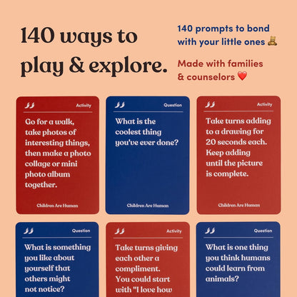 Partners are Human | 140 Conversation Cards to Help Deepen Romantic Relationships | Card Game for Bonding & Communication | Therapy for Adults