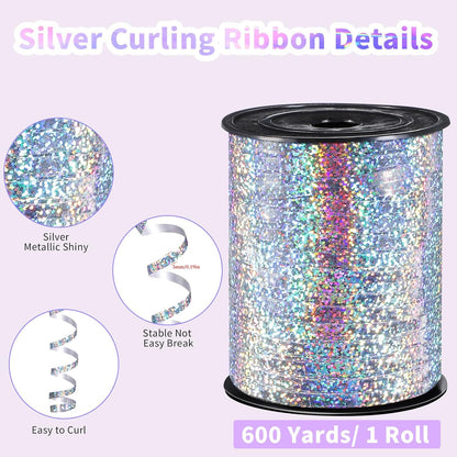 woric 600 Yards Gold Curling Ribbon 1/5 Inch Balloon String Ribbon Metallic Gold Ribbons for Mothers Day Balloon Gift Wrapping Art Crafts Wedding Party Decorations