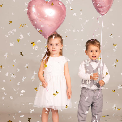 PrimePure Confetti Cannon Party Poppers - Holographic Silver Stars Confetti Popper - 2 Pack - Party Cannon Silver Glitter Star Pop Gun for Birthday, Wedding, Graduation, Celebration, Pranks