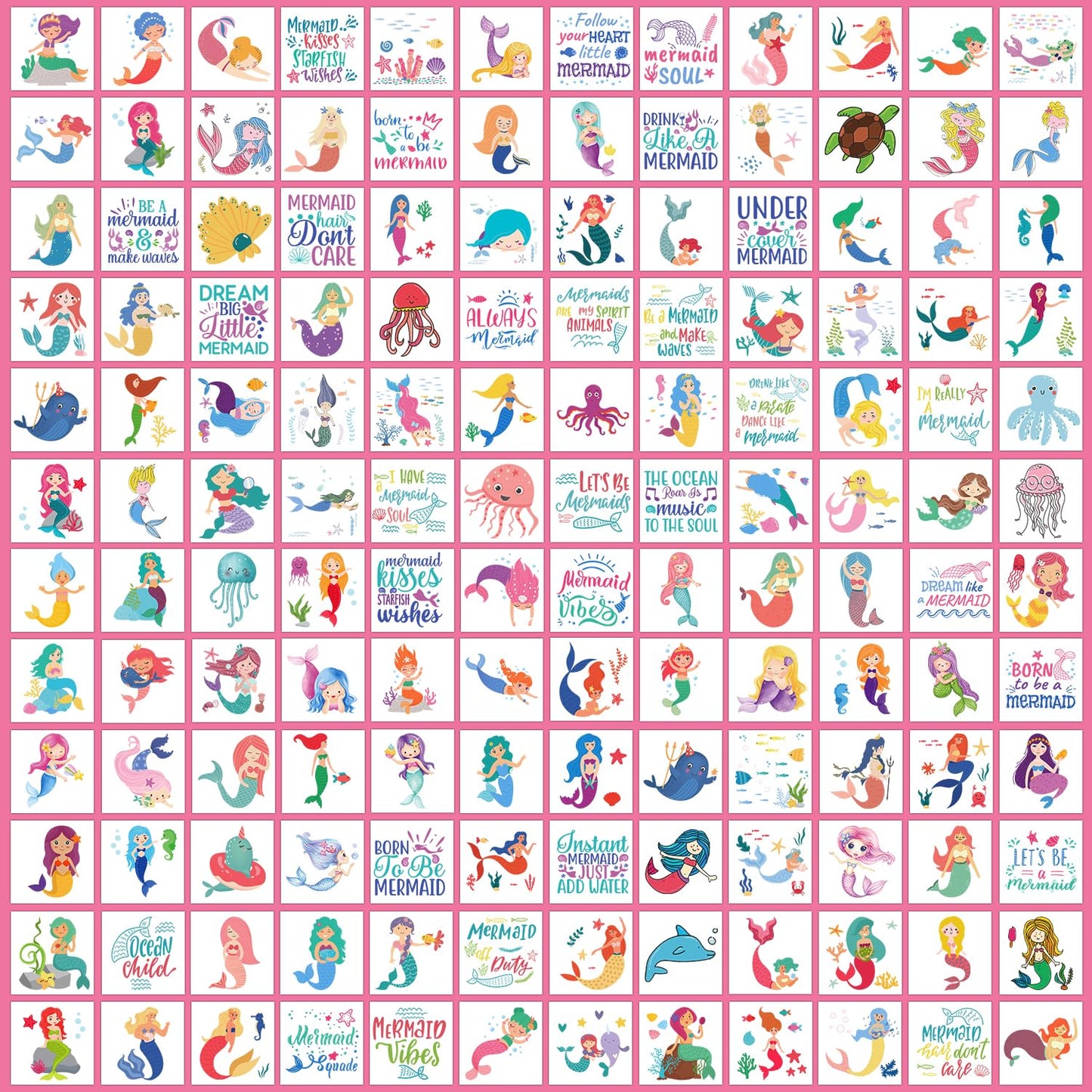 Partywind 408 PCS Kids Tattoos for Party Supplies, Individually Wrapped Sheet Temporary Tattoos Stickers for Kids Goodie Bag Stuffers, Fun Birthday Party Favors - Mixed