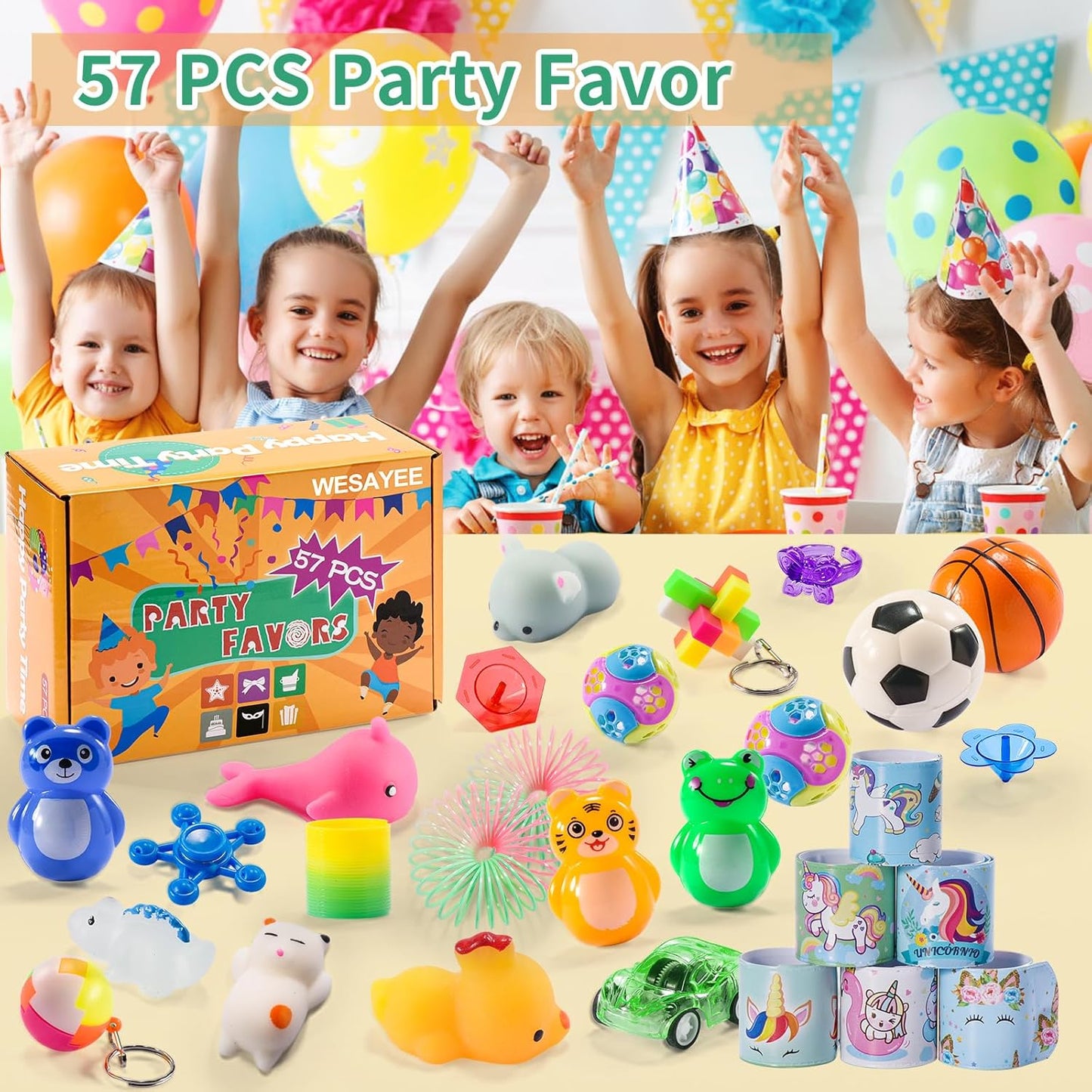 57PCS Treasure Chest for Kids Small Prizes Party Favors for Kids 8-12 4-8 3-5 Rewards, Treasure Box Fidget Toys for Classroom Prizes, Goodie Bag Stuffers, Pinata Filler, Claw Machine Toys Refill