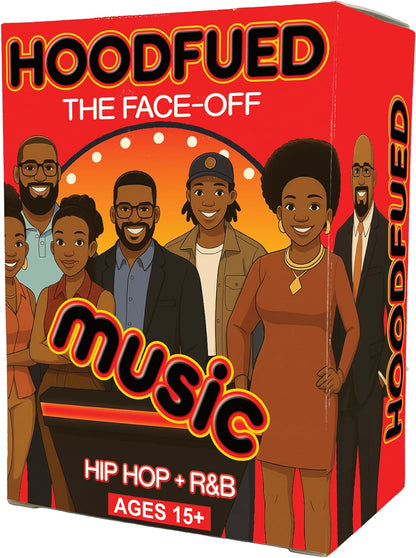 HoodFued : The Ultimate Family Trivia Card Game - A Culture-Centric Game That Brings Friends and Family Together for Fun and Knowledge and More Fun Than The Hood Charades Game for Family or Tabu