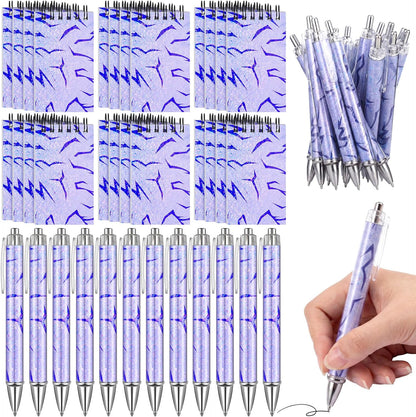 48 Piece Spider Party Favor Include 24 Pcs Notebooks 24 Pcs Ballpoint Pens Red Black Spiders Party Favor Teacher Classroom Rewards Supplies Theme Birthday Partys Gift(Classic)