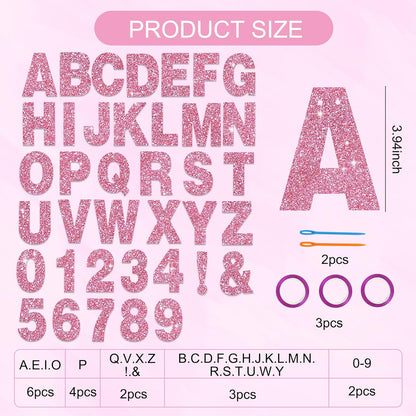 BEISHIDA 116 PCS A-Z DIY Letter Banner Kit Make Your Own Banner Including 111 Letters and Numbers 3 Rope and 2 Threading Device,Customized for Birthday Graduation Wedding Decor Black