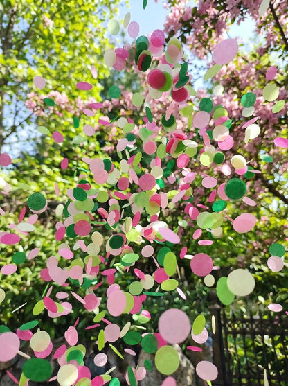 1 Inch Pastel Tissue Paper Table Confetti Dots for Baby Shower Gender Reveal Birthday Party Decorations 2 oz