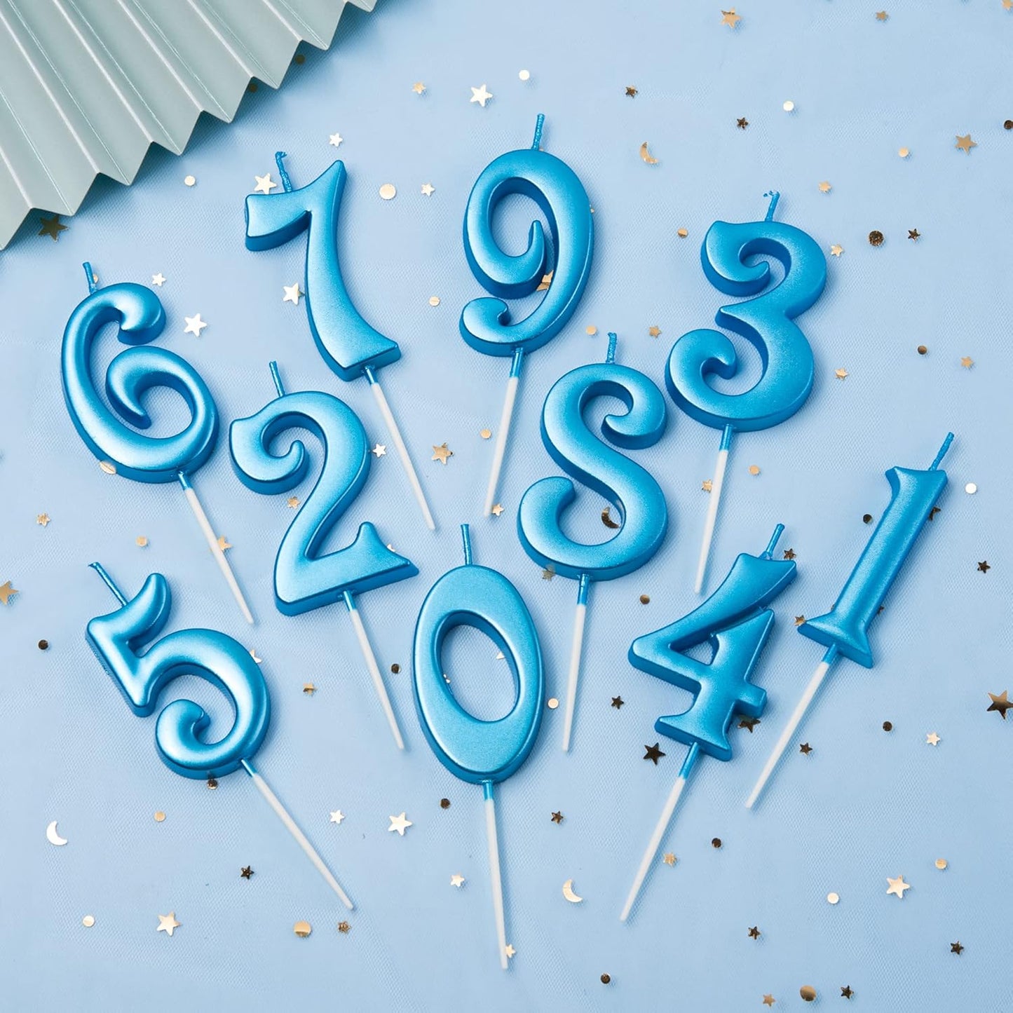 PHD CAKE 10-Count 0-9 Gold Number Birthday Candles, Number One Birthday, Gold Number Candles, Party Celebration, Baby Showers