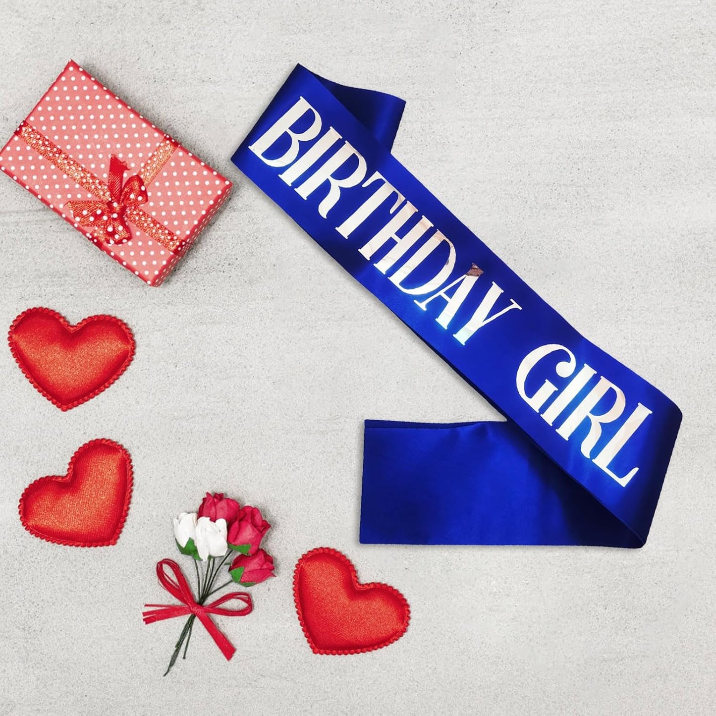 Birthday Girl Sash, Pink Foil White Birthday Sash for Girl Sweet 16th 18th 20th 21st 30th Fun Birthday Party Gifts Favors Decorations