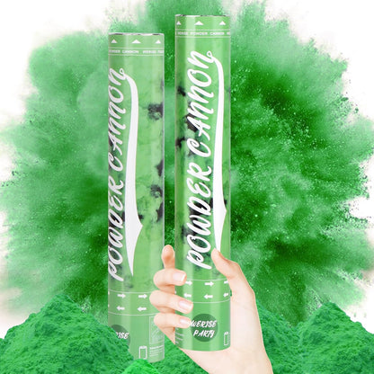 Red Powder Cannon Poppers, WERISE Party Biodegradable Smoke Poppers Cannon 12 Inch Powder Poppers for Birthday Party Valentines Day and Graduation 2 Pack