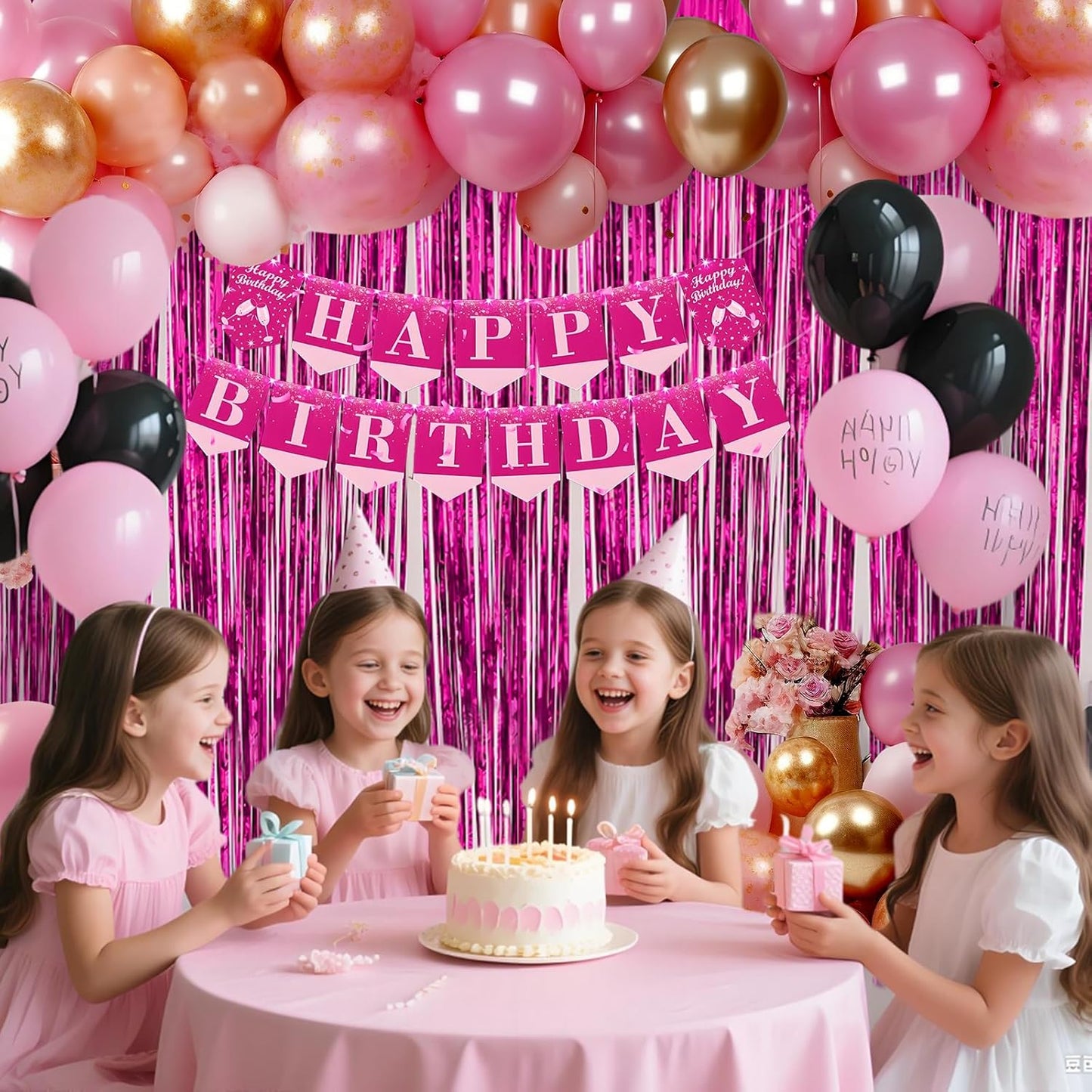 2 Pack Foil Curtain Backdrop Curtains Silver Tinsel Door Streamers Birthday Party Decorations Photo Booth Props for Disco Party Graduation Wedding Baby Shower Bachelorette Christmas Gender Reveal