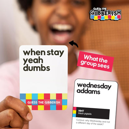 Incohearent by Relatable – Guess the Gibberish Party Game for Adults, Funny Card Game Activity for Groups, Bachelorette Party Favorite, Summer Fun for Game Night, Travel-Friendly with 300 Cards
