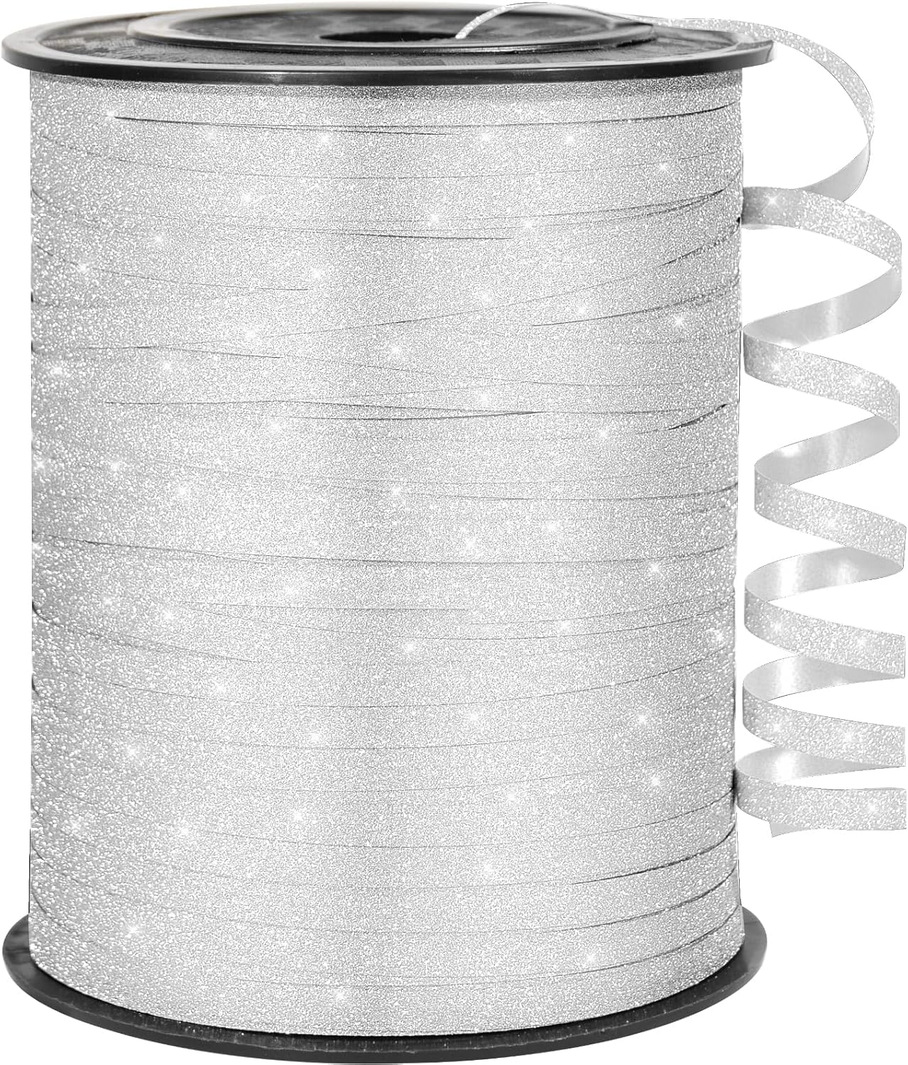 500 Yards White Curling Ribbon for Gift Wrapping, 1/5 inch Wide Balloon Ribbon String for Florist Flower, Crafts, Wreaths, Christmas, Birthday Party, Wedding